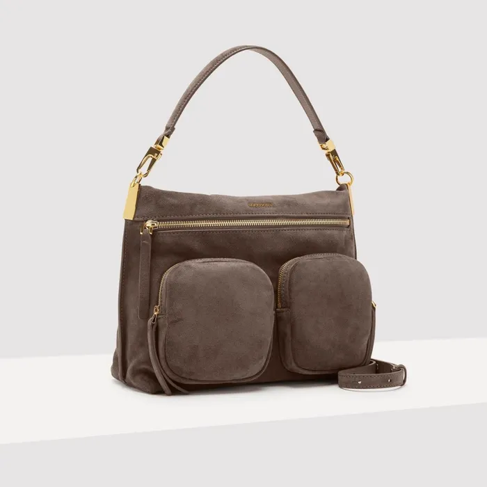 Coccinelle Top Handle Bag Hyle Suede Medium 8211 Women