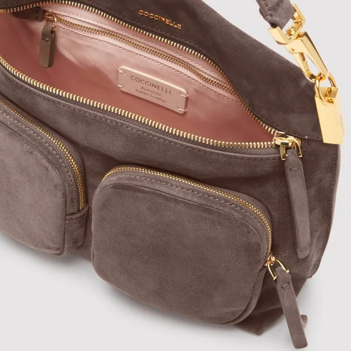 Coccinelle Top Handle Bag Hyle Suede Medium 8211 Women