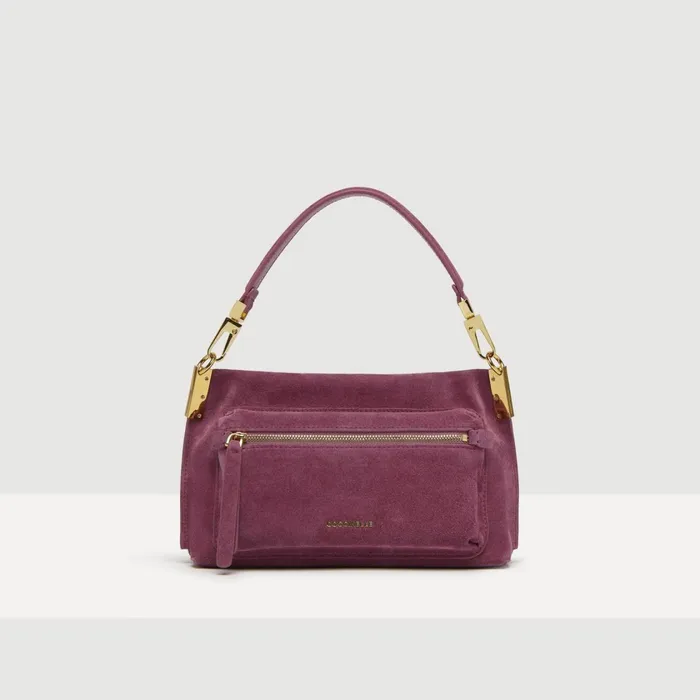 Coccinelle Top Handle Bag Hyle Suede Small Pulp Pink 8211 Women