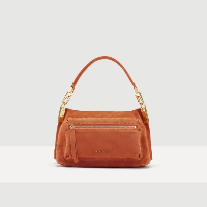 Coccinelle Top Handle Bag Hyle Suede Small Tangeritangeri 8211 Women