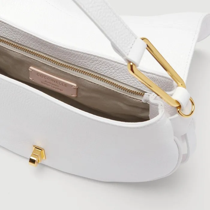 Coccinelle Top Handle Bag Magie Soft Medium Brillant White 8211 Women