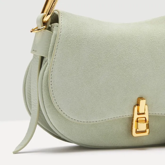 Coccinelle Top Handle Bag Magie Suede Bimaterial Mini Celadon Green 8211 Women
