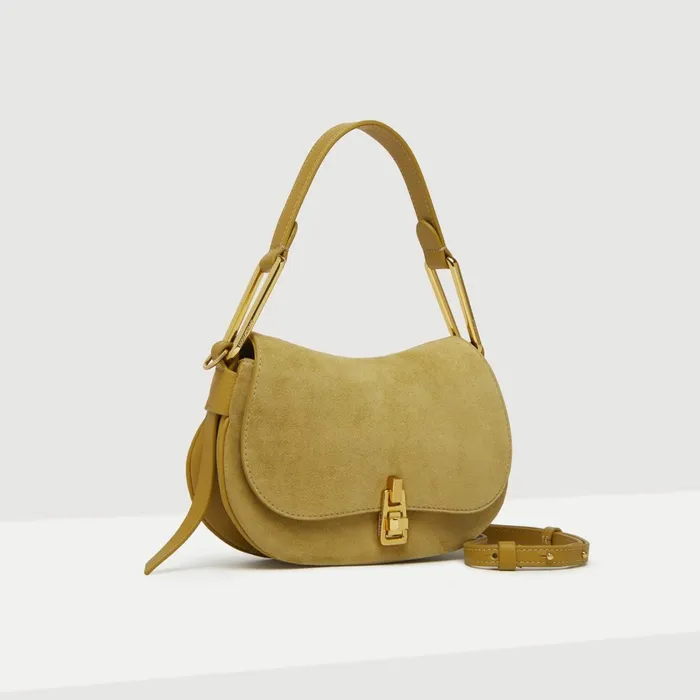 Coccinelle Top Handle Bag Magie Suede Bimaterial Mini Citronella 8211 Women