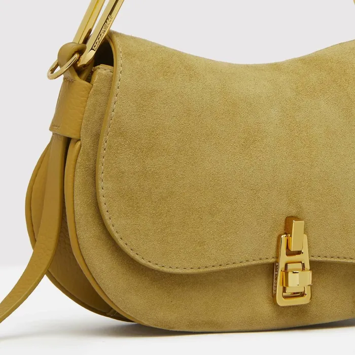 Coccinelle Top Handle Bag Magie Suede Bimaterial Mini Citronella 8211 Women