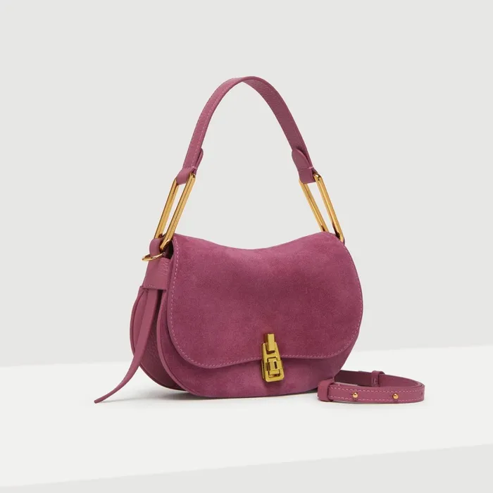 Coccinelle Top Handle Bag Magie Suede Bimaterial Mini Pulp Pink 8211 Women