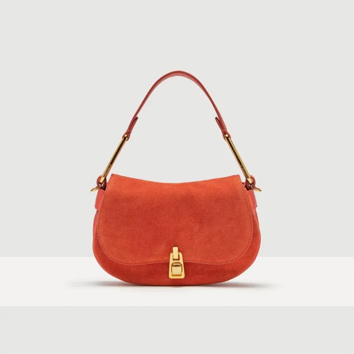 Coccinelle Top Handle Bag Magie Suede Bimaterial Mini Tangeritangeri 8211 Women