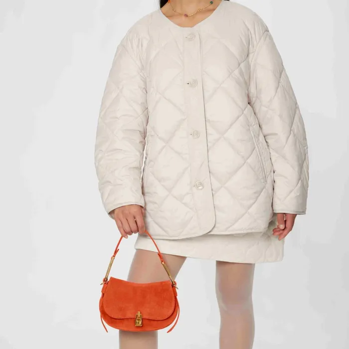 Coccinelle Top Handle Bag Magie Suede Bimaterial Mini Tangeritangeri 8211 Women