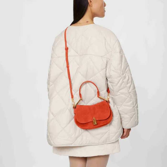 Coccinelle Top Handle Bag Magie Suede Bimaterial Mini Tangeritangeri 8211 Women