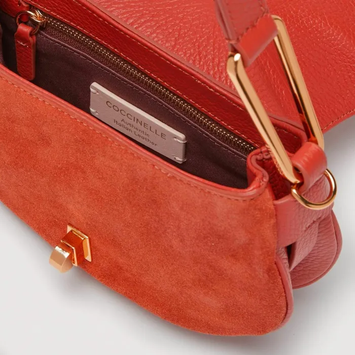 Coccinelle Top Handle Bag Magie Suede Bimaterial Mini Tangeritangeri 8211 Women