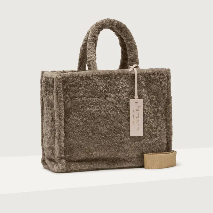 Coccinelle Top Handle Bag Never Without Bag Astrakan Medium 8211 Women