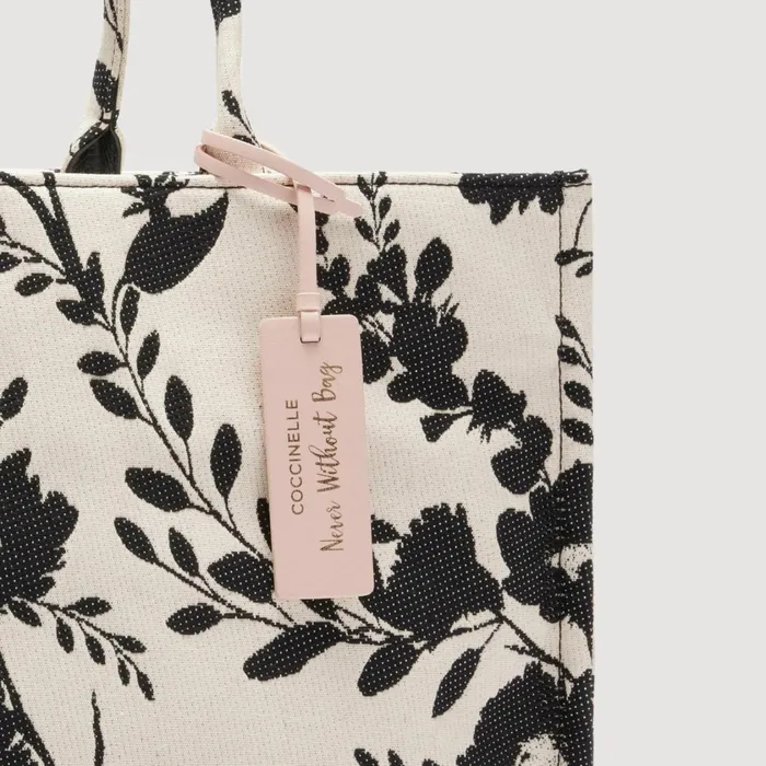 Coccinelle Top Handle Bag Never Without Bag Flower Jacquard Large Mulbutternoir 8211 Women