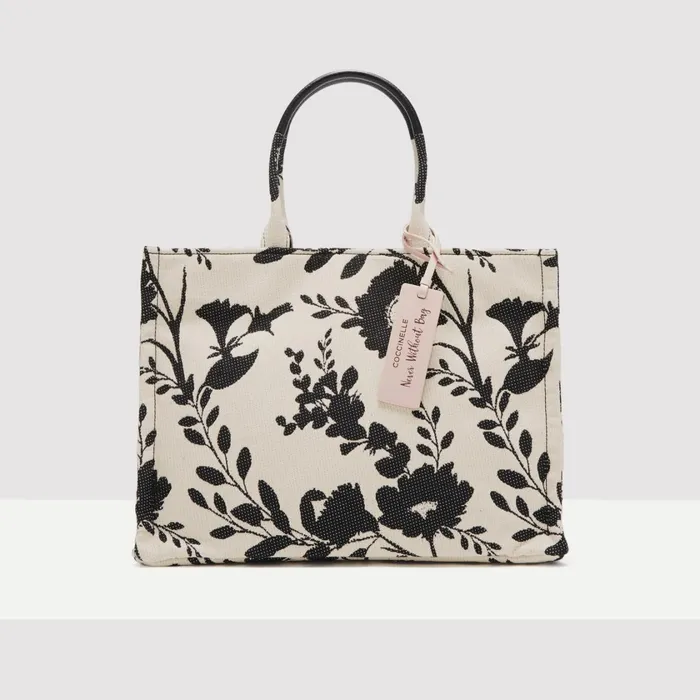 Coccinelle Top Handle Bag Never Without Bag Flower Jacquard Medium Mulbutternoir 8211 Women Coccinelle Top Handle Bag Never Without Bag Flower Jacquard Medium Mulbutternoir 8211 Women