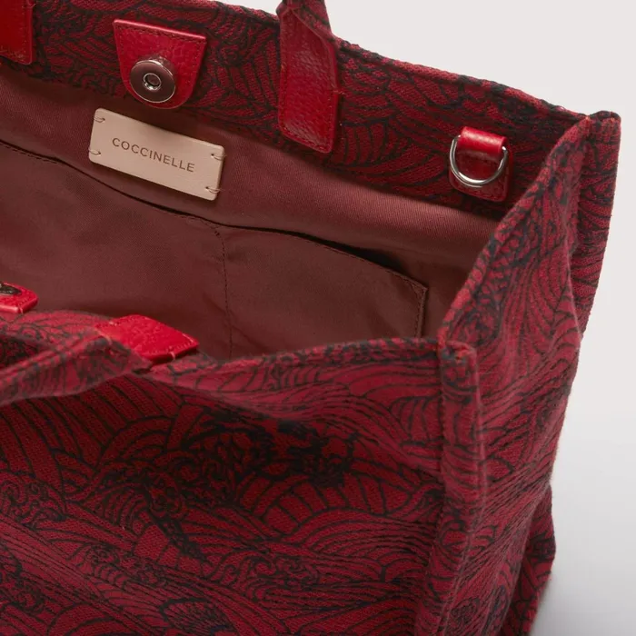 Coccinelle Top Handle Bag Never Without Bag Lunar Jacquard Medium Multi Rubyruby 8211 Women
