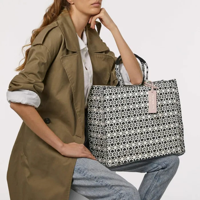 Coccinelle Top Handle Bag Never Without Bag Monogram Large Multi Noirnoir 8211 Women