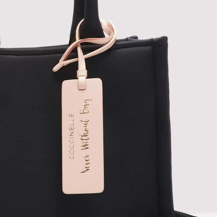 Coccinelle Top Handle Bag Never Without Bag Scuba Small Noircitronella 8211 Women