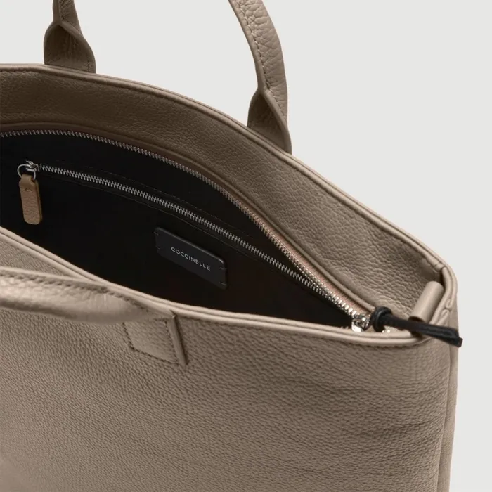 Coccinelle Top Handle Bag Smart To Go Warm Taupe 8211 Women