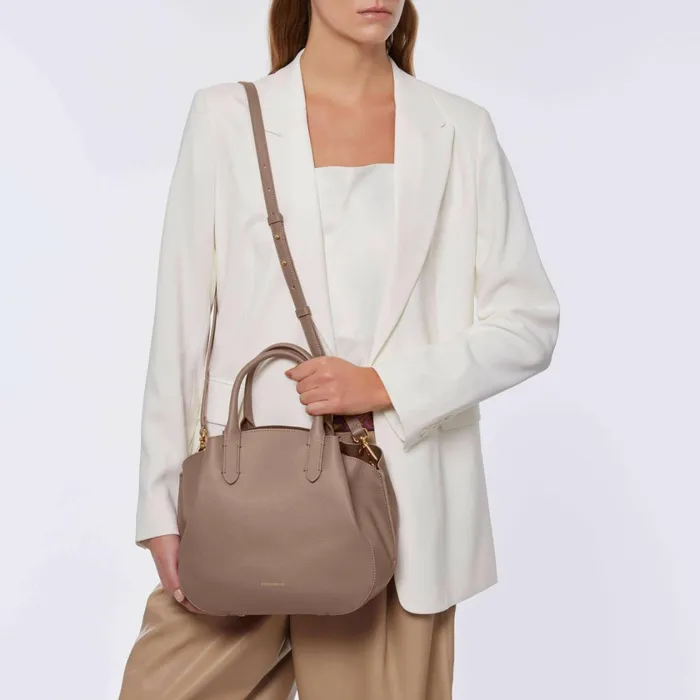 Coccinelle Top Handle Bag Softwear Small Warm Taupecoff 8211 Women