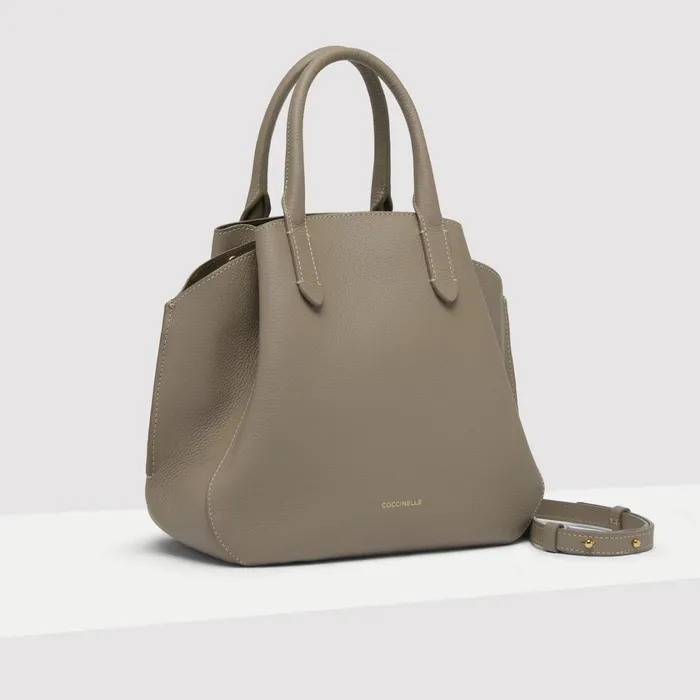 Coccinelle Top Handle Bag Softwear Small Warm Taupecoff 8211 Women