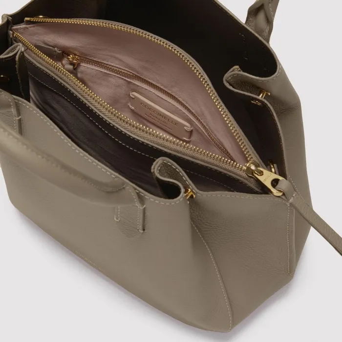 Coccinelle Top Handle Bag Softwear Small Warm Taupecoff 8211 Women