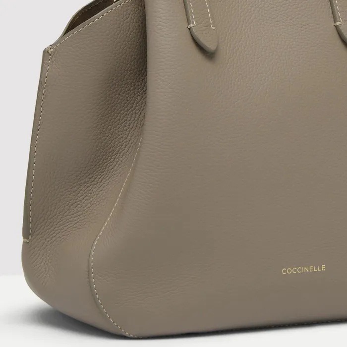 Coccinelle Top Handle Bag Softwear Small Warm Taupecoff 8211 Women