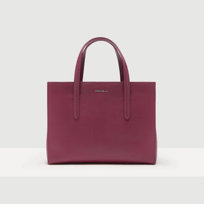 Coccinelle Top Handle Bag Swap Textured Medium Garnet Red 8211 Women