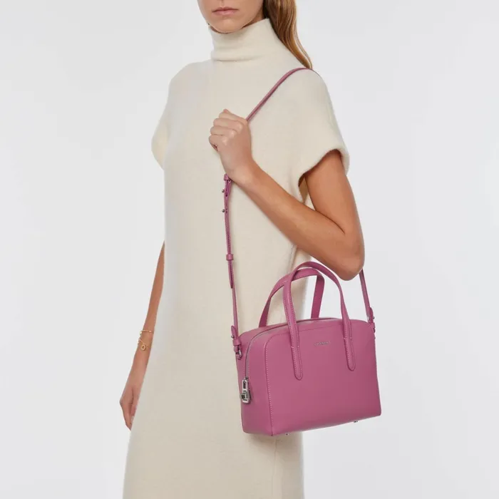 Coccinelle Tote Bags Swap Textured Small Pulp Pink 8211 Women
