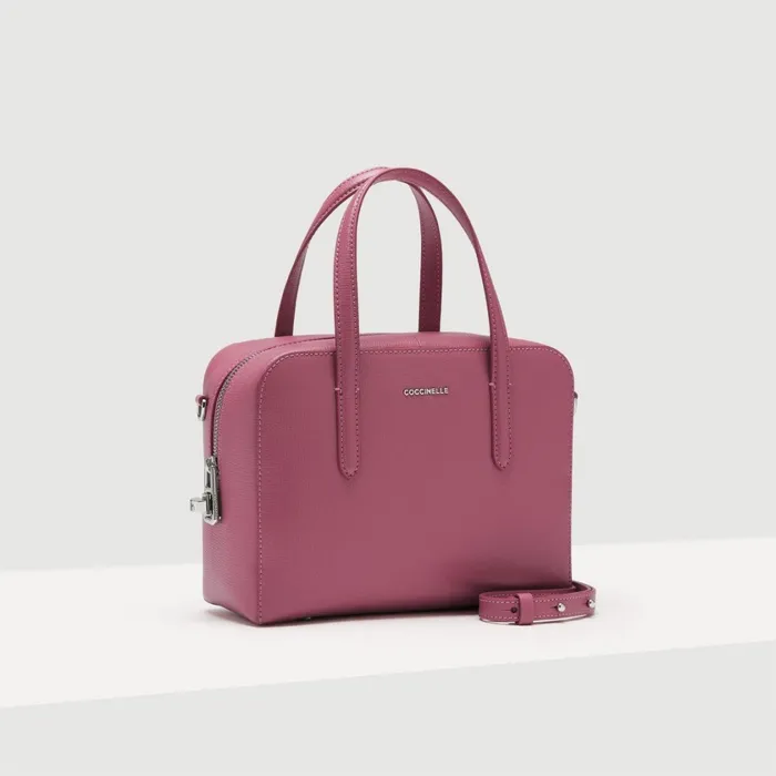 Coccinelle Tote Bags Swap Textured Small Pulp Pink 8211 Women