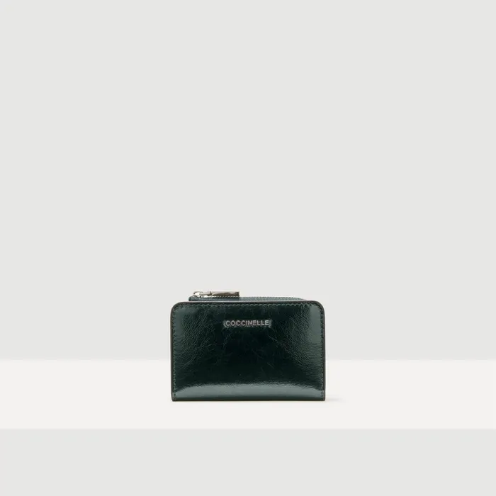 Coccinelle Wallets and Small Leather Goods Metallic Pepita Kale Green 8211 Women Coccinelle Wallets and Small Leather Goods Metallic Pepita Kale Green 8211 Women
