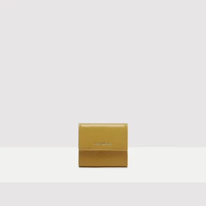 Coccinelle Wallets and Small Leather Goods Metallic Soft Citronella 8211 Women Coccinelle Wallets and Small Leather Goods Metallic Soft Citronella 8211 Women
