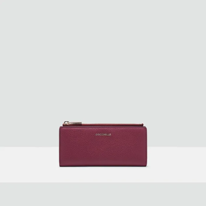 Coccinelle Wallets and Small Leather Goods Metallic Soft Garnet Red 8211 Women Coccinelle Wallets and Small Leather Goods Metallic Soft Garnet Red 8211 Women