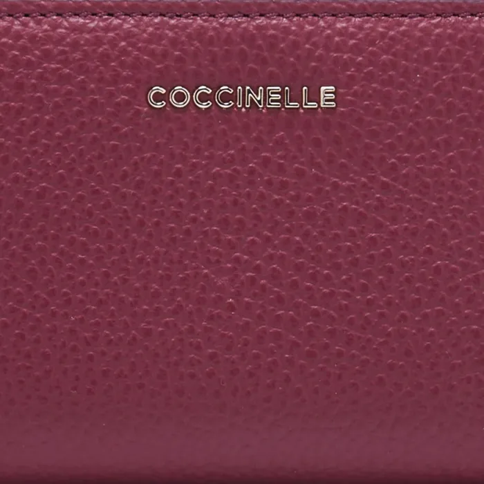 Coccinelle Wallets and Small Leather Goods Metallic Soft Garnet Red 8211 Women