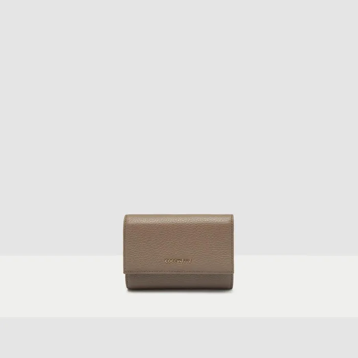 Coccinelle Wallets and Small Leather Goods Metallic Soft Warm Taupe 8211 Women