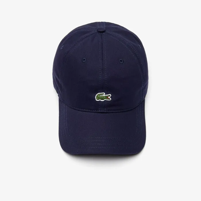 Contrast Strap Cotton Twill Cap Navy Blue Mens Lacoste Caps and Hats For Sale Online
