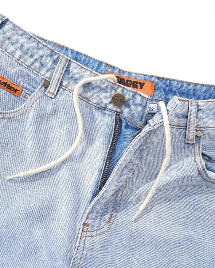 Core Denim Men Butter Goods Baggy Denim Jeans Light Blue Core Denim Men Butter Goods Baggy Denim Jeans Light Blue