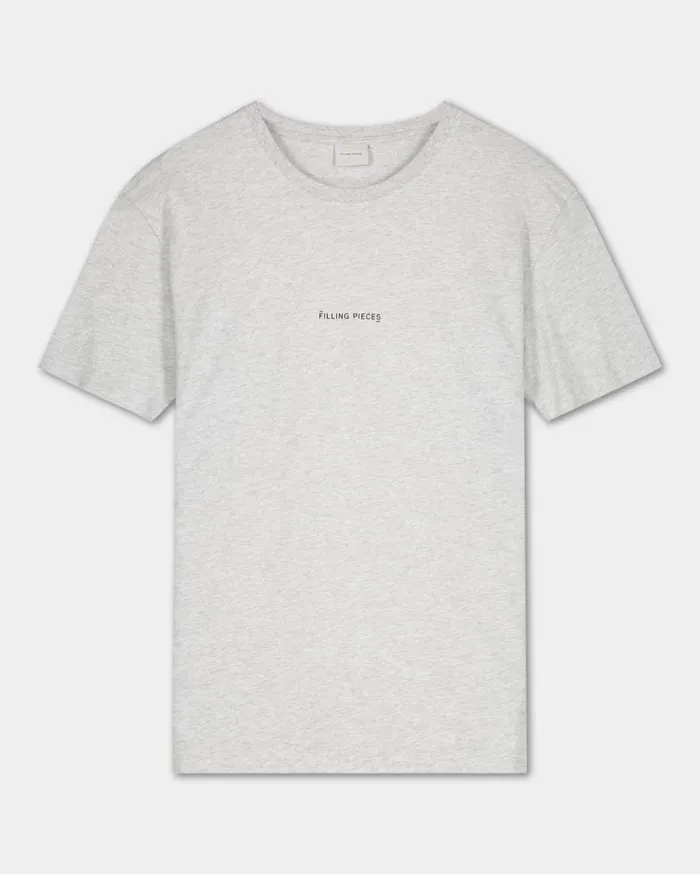 Core Tee Slim Fit Melange Grey Men Filling Pieces TShirts and Shirts