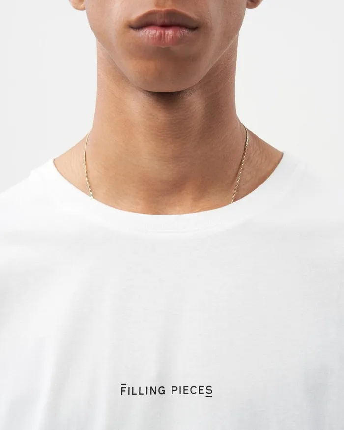 Core Tee Slim Fit White MenWomen Filling Pieces TShirts and Shirts