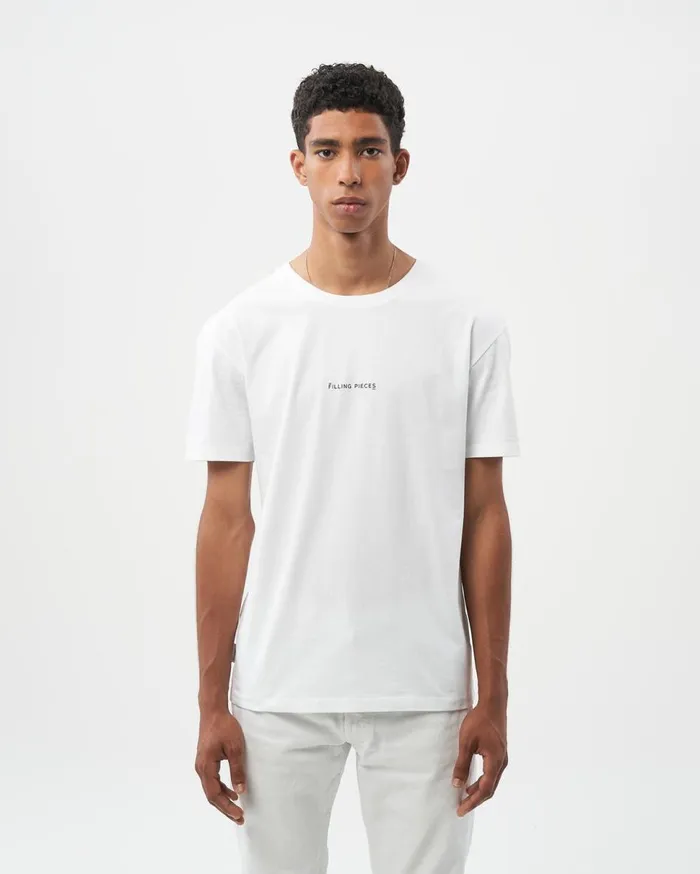 Core Tee Slim Fit White WomenMen Filling Pieces TShirts and Shirts