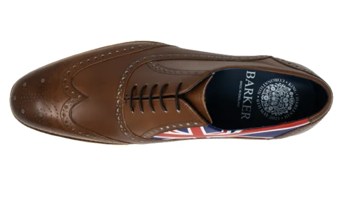 Coronation Valiant 8211 Walnut Mens Barker Shoes Brogues