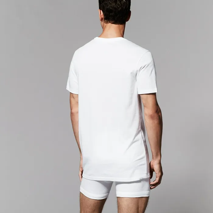 Cotton 3 Pack Crew Neck TShirts White Mens Lacoste Underwear Near Me
