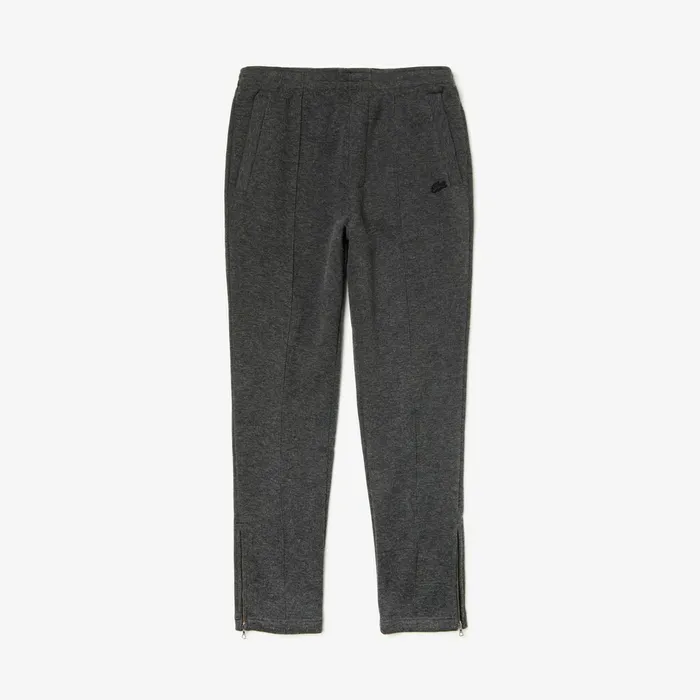Cotton And Wool Blend Fleece Sweatpants Grey Chine Mens Lacoste Tracksuits Popular