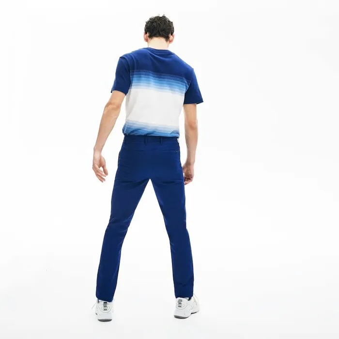 CottonLinen Chinos Navy Blue Mens Lacoste Pants and Shorts Shop
