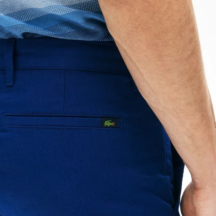 CottonLinen Chinos Navy Blue Mens Lacoste Pants and Shorts Shop