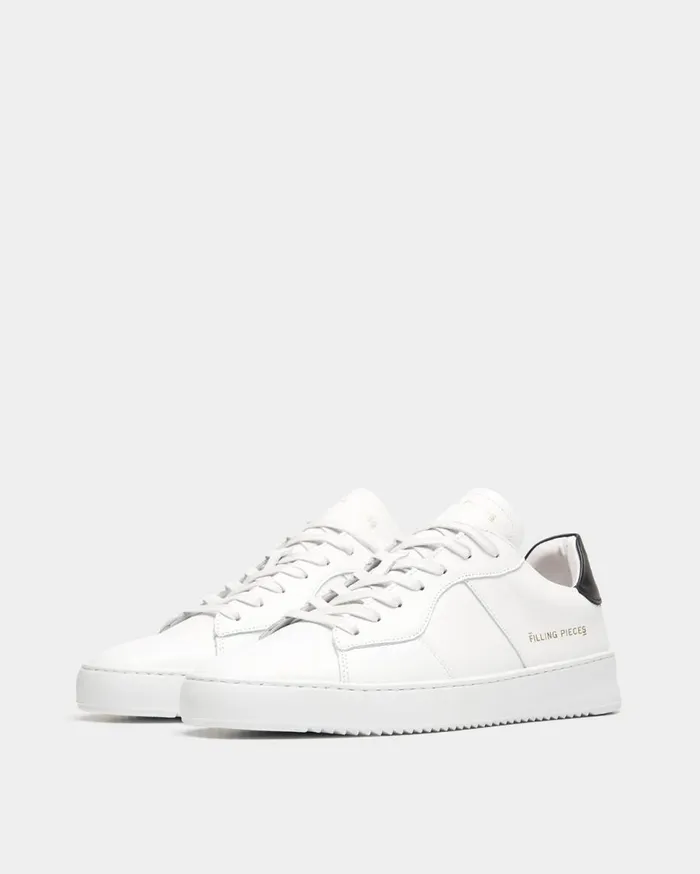 Court Bianco Black WomenMen Filling Pieces Sneakers