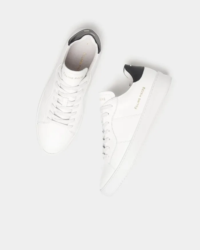 Court Bianco Black WomenMen Filling Pieces Sneakers