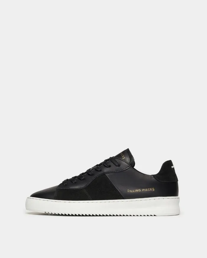 Court Ripple Suede Mix Black WomenMen Filling Pieces Sneakers