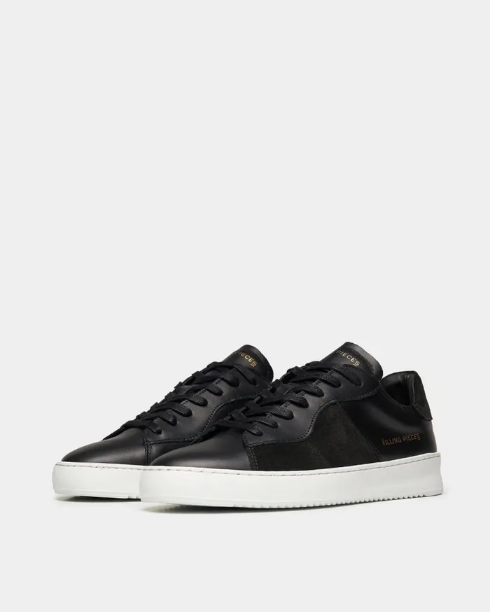 Court Ripple Suede Mix Black WomenMen Filling Pieces Sneakers
