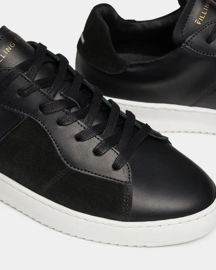 Court Ripple Suede Mix Black WomenMen Filling Pieces Sneakers