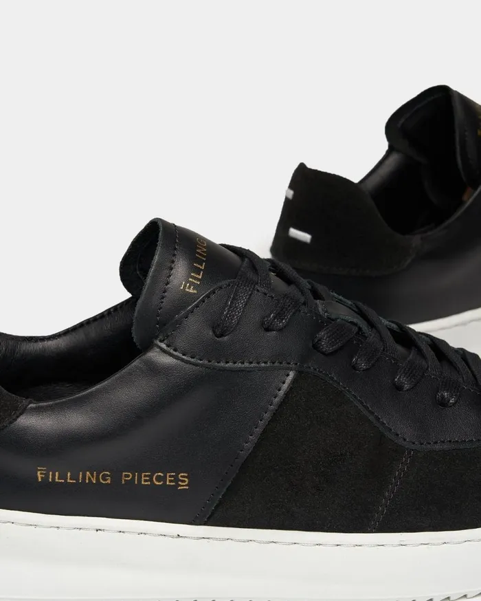 Court Ripple Suede Mix Black WomenMen Filling Pieces Sneakers
