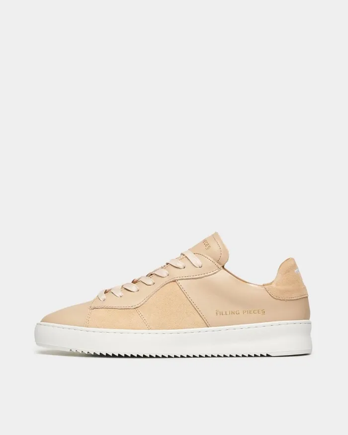 Court Ripple Suede Mix Sand Beige MenWomen Filling Pieces Sneakers