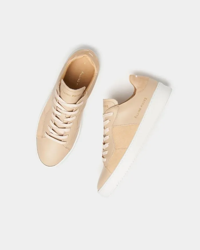 Court Ripple Suede Mix Sand Beige MenWomen Filling Pieces Sneakers